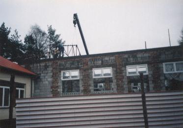 sala gimnastyczna w budowie